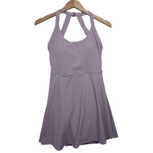 Performance Activewear Dress Peekaboo‎ Shorts Womens S Purple Backless Twisted